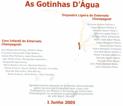 CD "As gotinhas de Água"